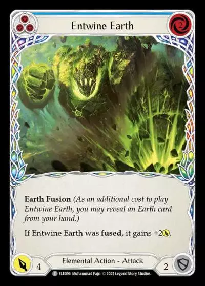 Entwine Earth BLUE ELE096 - Tales of Aria - Flesh and blood card