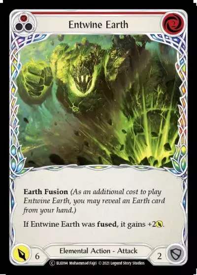 Entwine Earth RED U-ELE094-RF - Tales of Aria - Unlimited - Flesh and blood card