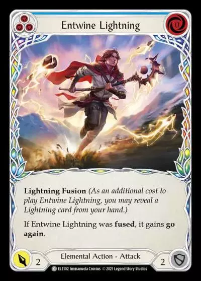 Entwine Lightning BLUE ELE102 - Tales of Aria - Flesh and blood card
