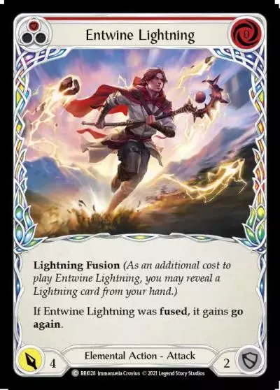 Entwine Lightning RED BRI028 - Briar - Blitz Deck - Flesh and blood card