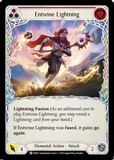 Entwine Lightning RED LXI013 - Lexi - Blitz Deck - Flesh and blood card
