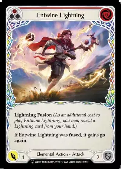 Entwine Lightning RED U-ELE100-RF - Tales of Aria - Unlimited - Flesh and blood card