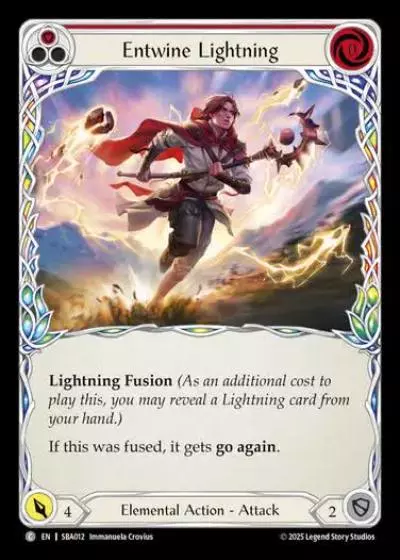 Entwine Lightning SBA012 - Silver Age Chapter 3 - Briar - Flesh and blood card