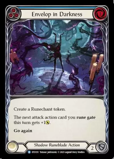 Envelop in Darkness BLUE DTD151 - Dusk till Dawn - Flesh and blood card