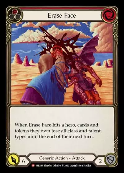 Erase Face RED UPR187 - Uprising - Flesh and blood card