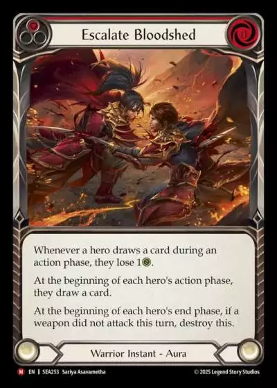 Escalate Bloodshed RED SEA253 - High Seas - Flesh and blood card