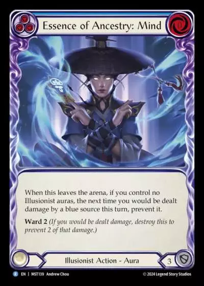 Essence of Ancestry: Mind BLUE MST139 - Part the Mistveil - Flesh and blood card