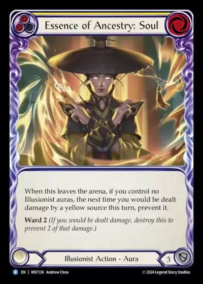 Essence of Ancestry: Soul YELLOW MST138 - Part the Mistveil - Flesh and blood card