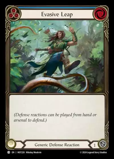 Evasive Leap BLUE MST220 - Part the Mistveil - Flesh and blood card