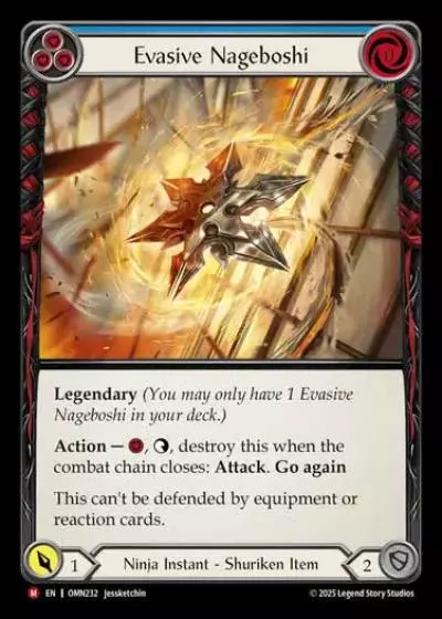 Evasive Nageboshi OMN232 - Omens of the Third Age - Flesh and blood card
