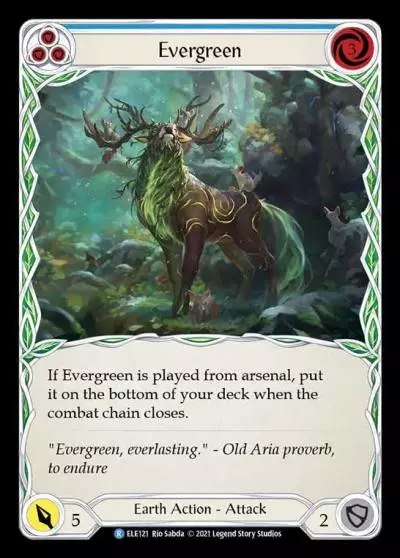 Evergreen BLUE ELE121 - Tales of Aria - Flesh and blood card