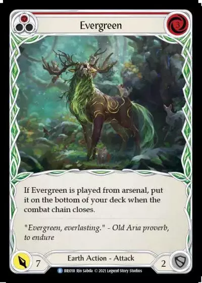 Evergreen RED BRI018 - Briar - Blitz Deck - Flesh and blood card