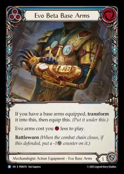 Evo Beta Base Arms PEN070 - Compendium of Rathe - Flesh and blood card
