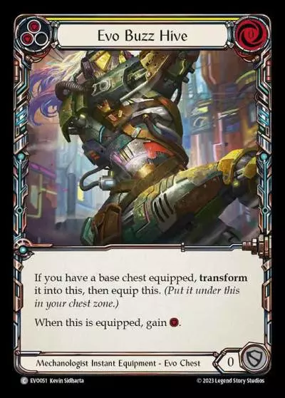 Evo Buzz Hive YELLOW EVO051 - Bright Lights - Flesh and blood card