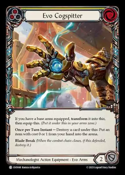 Evo Cogspitter YELLOW EVO048 - Bright Lights - Flesh and blood card