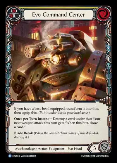 Evo Command Center YELLOW EVO034 - Bright Lights - Flesh and blood card