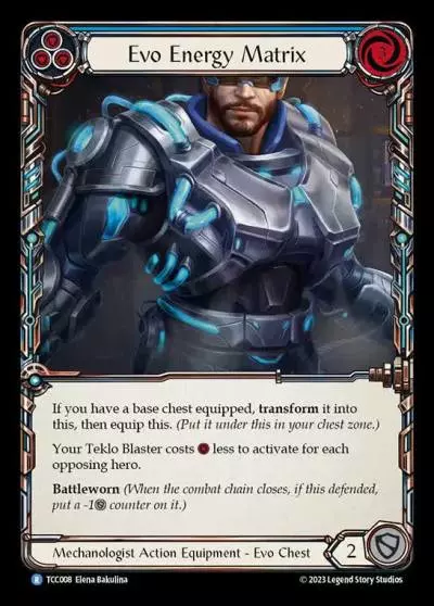 Evo Energy Matrix BLUE TCC008 - Round the Table: TCC x LSS - Flesh and blood card