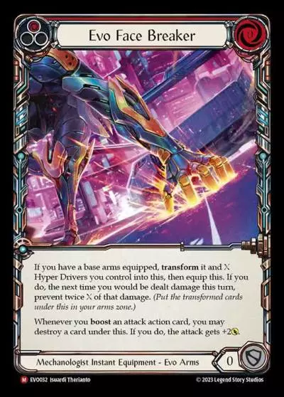 Evo Face Breaker RED EVO032 - Bright Lights - Flesh and blood card