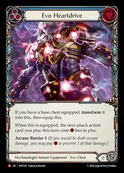 Evo Heartdrive BLUE MST229 - Part the Mistveil - Flesh and blood card