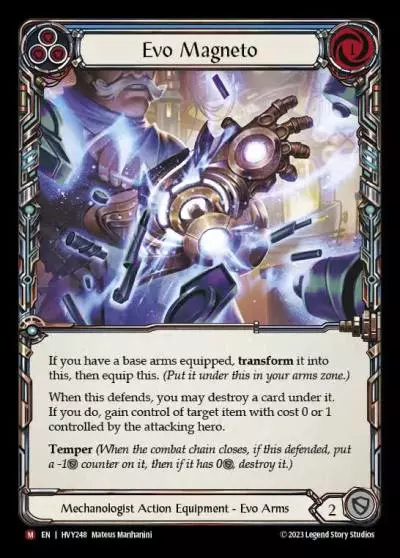 Evo Magneto BLUE HVY248 - Heavy Hitters - Flesh and blood card