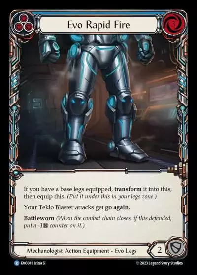 Evo Rapid Fire BLUE EVO041-CF - Bright Lights - Flesh and blood card