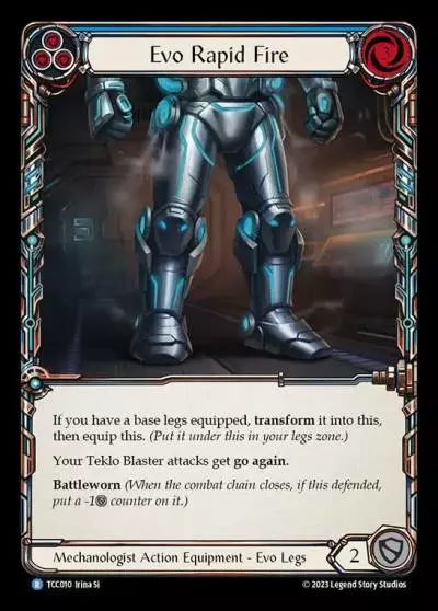 Evo Rapid Fire BLUE TCC010 - Round the Table: TCC x LSS - Flesh and blood card