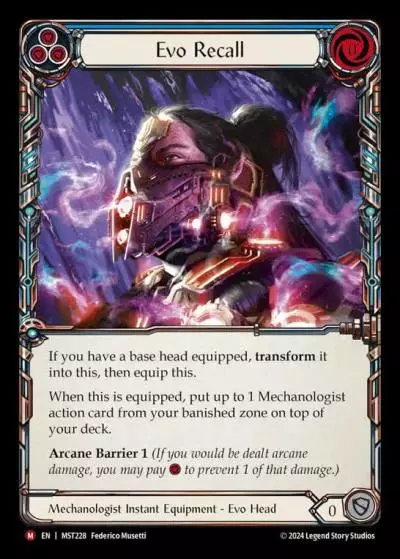 Evo Recall BLUE MST228 - Part the Mistveil - Flesh and blood card