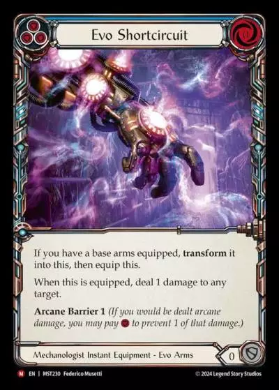 Evo Shortcircuit BLUE MST230 - Part the Mistveil - Flesh and blood card