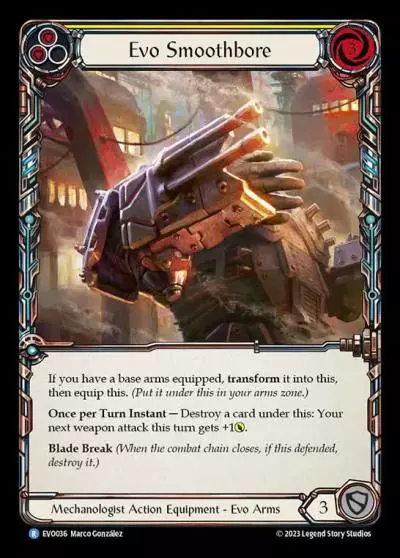 Evo Smoothbore YELLOW EVO036 - Bright Lights - Flesh and blood card