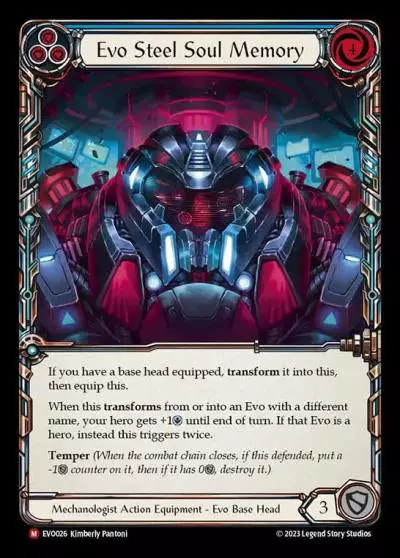 Evo Steel Soul Memory BLUE EVO026 - Bright Lights - Flesh and blood card