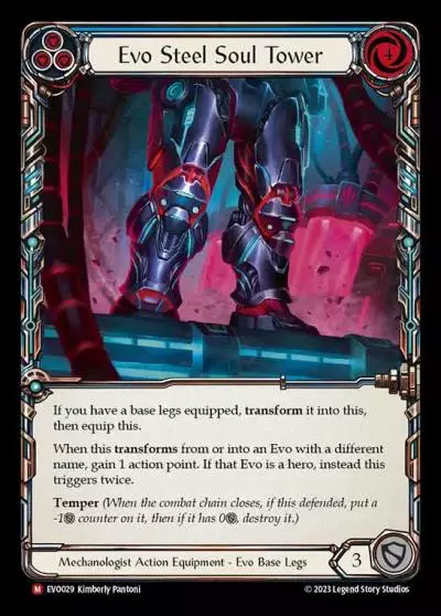 Evo Steel Soul Tower BLUE EVO029 - Bright Lights - Flesh and blood card
