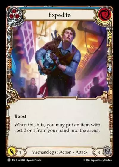 Expedite BLUE AIO022 - Armory Deck - Dash I/O - Flesh and blood card