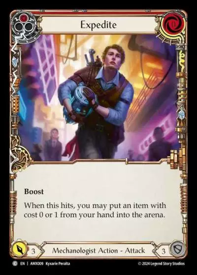 Expedite RED AMX009 - Armory Deck - Maxx 'The Hype' Nitro - Flesh and blood card