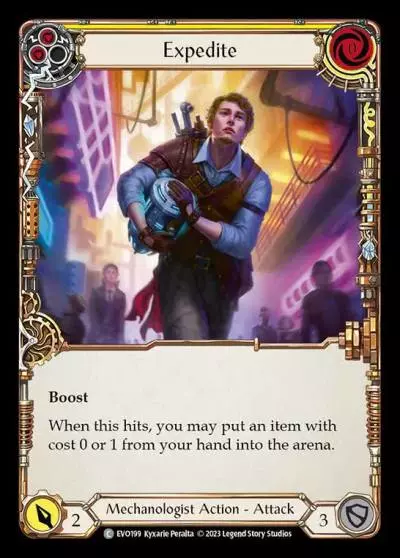 Expedite YELLOW EVO199 - Bright Lights - Flesh and blood card