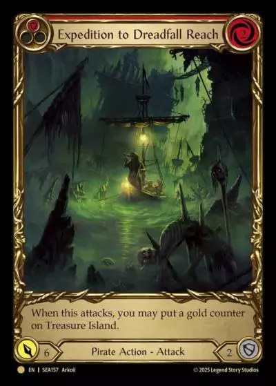 Expedition to Dreadfall Reach RED SEA157-TP - High Seas - Treasure Pack - Flesh and blood card
