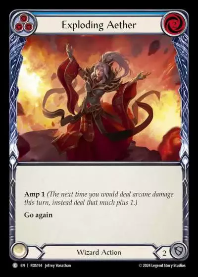 Exploding Aether BLUE ROS194 - Rosetta - Flesh and blood card