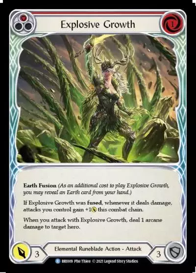 Explosive Growth RED BRI009 - Briar - Blitz Deck - Flesh and blood card
