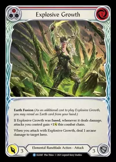 Explosive Growth RED ELE067 - Tales of Aria - Flesh and blood card