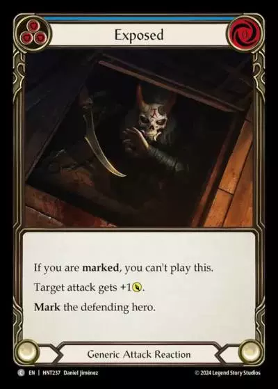 Exposed BLUE HNT237 - The Hunted - Flesh and blood card