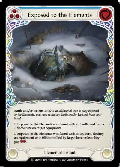 Exposed to the Elements BLUE U-ELE093-RF - Tales of Aria - Unlimited - Flesh and blood card