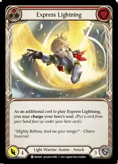 Express Lightning RED MON051 - Monarch - Flesh and blood card