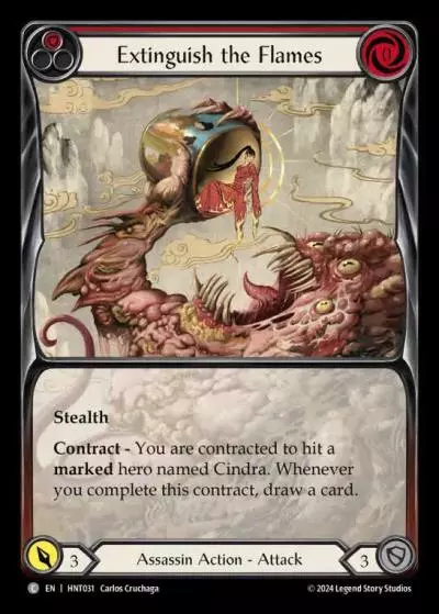 Extinguish the Flames RED HNT031 - The Hunted - Flesh and blood card