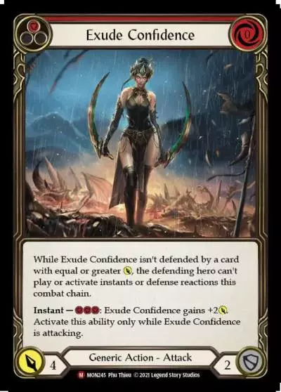 Exude Confidence RED MON245 - Monarch - Flesh and blood card