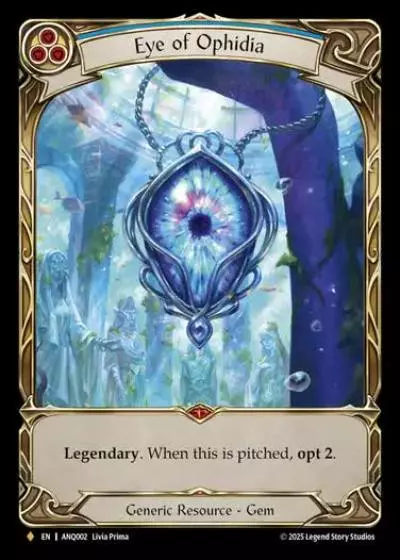 Eye of Ophidia ANQ002 - Compendium of Rathe - Antiquity Pack - Flesh and blood card