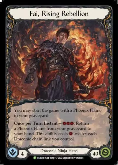 Fai, Rising Rebellion HER058-CF - Road to Nationals - 2022 - Flesh and blood card