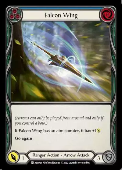 Falcon Wing BLUE AZL023 - Azalea - Blitz Deck - Flesh and blood card