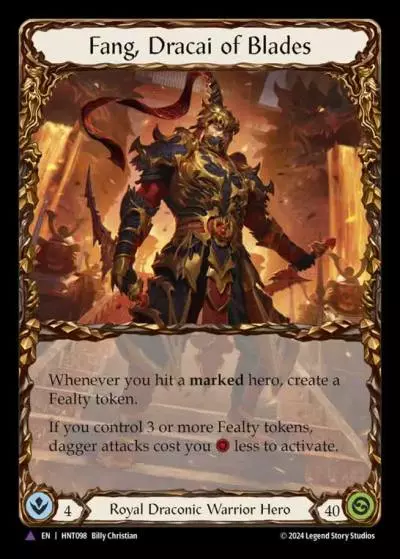 Fang, Dracai of Blades HNT098-MV - The Hunted - Flesh and blood card