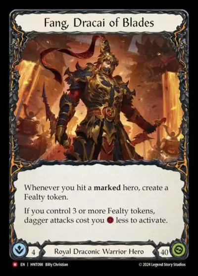 Fang, Dracai of Blades HNT098 - The Hunted - Flesh and blood card