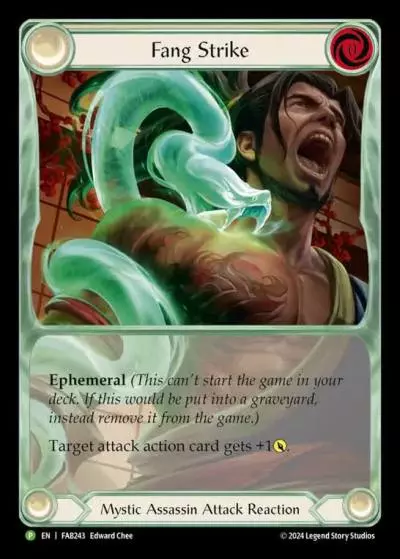Fang Strike FAB243-CF - Marketing - Starcity Games Part the Mistveil - Flesh and blood card