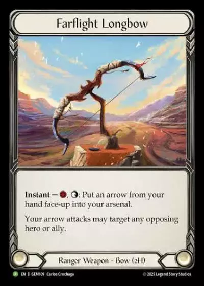 Farflight Longbow GEM109-CF - GEM - Pack 4 - Flesh and blood card